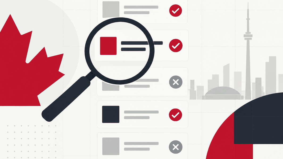 Illustration of a buyer inspecting a dataset with a magnifying glass